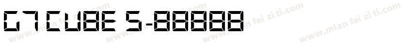 G7 Cube 5字体转换
